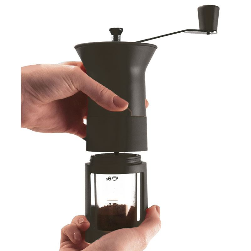 MOLINO PARA CAFÉ MANUAL: (O molinillo de mano) tenemos que accionar  manualmente nosotros una manivela para hacer girar las muela…